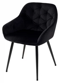 Стул BREEZE BLUVEL-19 BLACK 56X62X80 CM