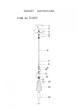 Подвесной светильник Aereo 10X10X35 CM