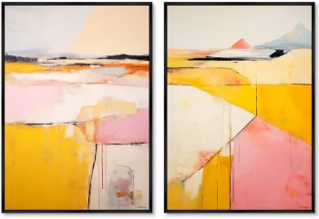 Набор из двух постеров на холсте Landscape Collection Valley of Pyrimids 75X105 / 75X105 CM