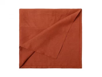 Льняная скатерть Linen Collection Brown 145X110 CM