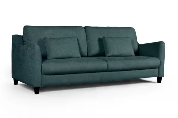 Диван-кровать Стокгольм прямой велюровый зеленый 224X97X90 CM