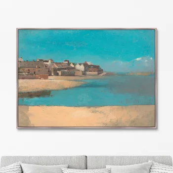 Постер Village by the Sea in Brittany 105X75 CM