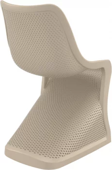 Стул пластиковый Bloom 50X58X85 CM бежевый