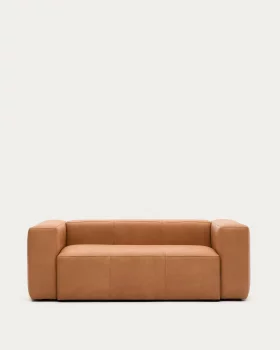 Двухместный кожаный диван Blok 210 CM