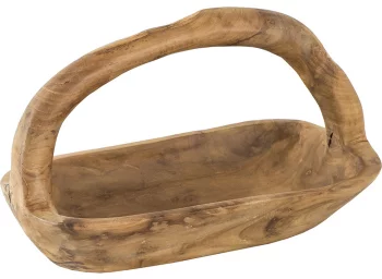 Декоративная чаша из тика Cocari 39X19X20 CM