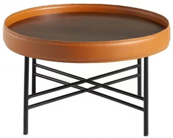 Журнальный столик с бортиком Ring 70X70X43 CM
