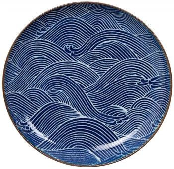 Тарелка Seigaiha Blue 22X3 CM