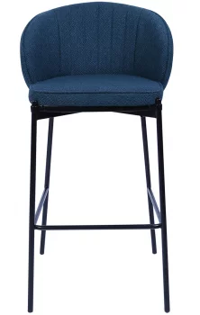 Стул барный Milan 52X54X102 CM тёмно-синий