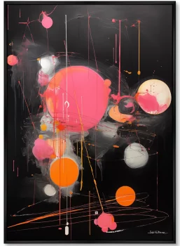 Набор из двух постеров на холсте Universe planetary motion 75X105 / 75X105 CM
