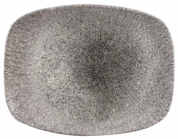 Блюдо Raku Quartz Black 26X20 CM