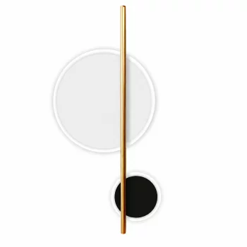 Настенное бра Duo 2L белый/черный 25X52 CM