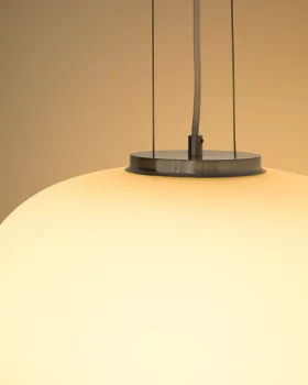 Потолочный светильник Ardali из дымчатого стекла и стали с матовой отделкой Ø40 CM