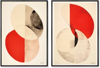 Набор из двух постеров на холсте The Twisted Shape 75X105 / 75X105 CM