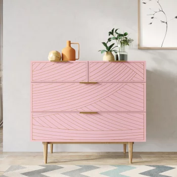 Комод Line 90X50X90 CM pink