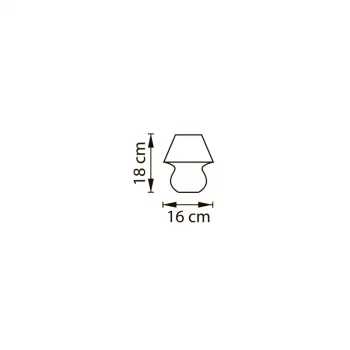 Настольный светильник Meringe 16X16X18 CM