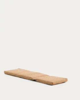 Оранжевая полосатая подушка для шезлонга Dirome из 100% ПЭТ 50X175 CM