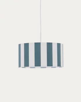 Потолочный абажур Ciral с сине-белыми полосами 40 CM