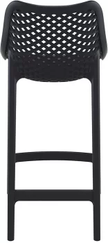 Стул пластиковый полубарный Air 44X51X95 CM чёрный