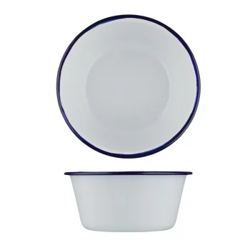 Салатник 2250 мл d 20,5 см h10 см Blue Rim эмалированая сталь SUNNEX [1]