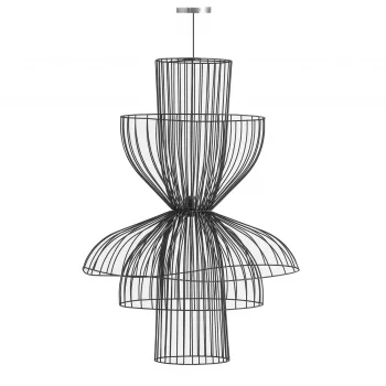 Подвесной светильник Sealza черный 60X80 CM