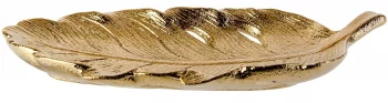 Декоративное блюдо Schaal Leaf Goud 28X13 CM