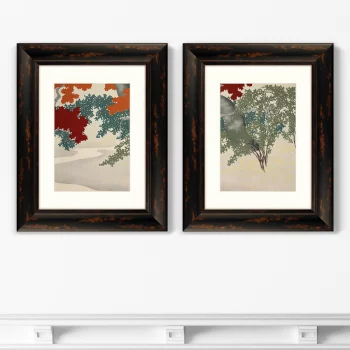 Диптих Maple from Momoyogusa Flowers 41X51 / 41X51 CM