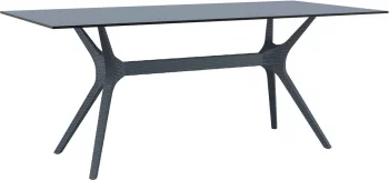 Стол пластиковый Ibiza 180X90X74 CM серый