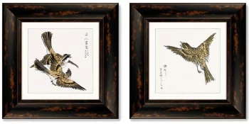 Диптих Japanese Yellow-throated Bunting 36X36 / 36X36 CM