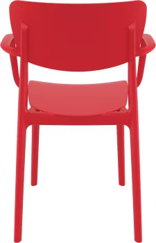 Стул пластиковый Lisa 53X54X82 CM красный