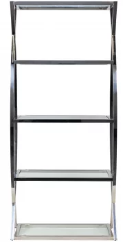 Стеллаж Glossy 90X35X200 CM Silver