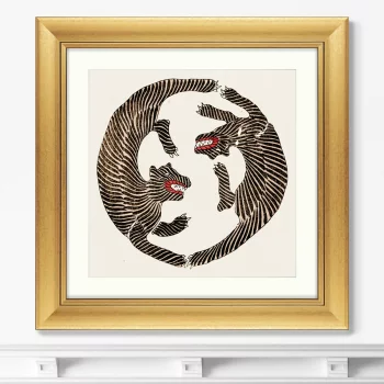 Постер Japanese vintage woodblock print 61X61 CM