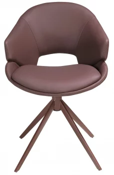 Поворотный стул из экокожи Ingrid 58X62X84 CM