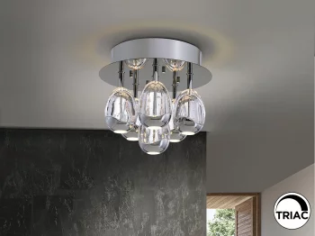 Потолочный светильник Rocio 6L хром DIMABLE 32X26 CM