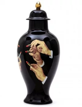 Фарфоровая ваза Lipsticks Toiletpaper Vase 20X20X47 CM