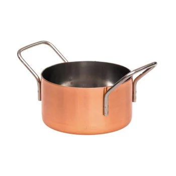Кастрюля для подачи 10,9 см h6,1 см 550 мл круглая Copper нерж. цвет медь P.L. 