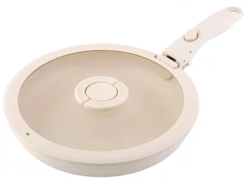 Сковорода с крышкой и съемной ручкой Smart Ceramic Ø28 CM