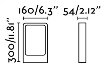 Ландшафтный светильник Das LED 16X5X30 CM