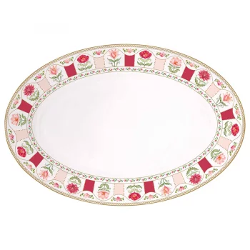 Блюдо овальное flowery, 35,5х24 см