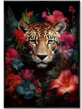 Постер на холсте The Flower Cat 75X105 CM