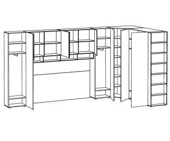 Кроватная композиция Modus 458,2X236,5X233 CM