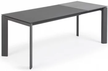 Раскладной стеклянный стол Atta 140-200X90X76 CM серый