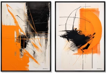 Набор из двух постеров на холсте Forms of Sunlight 75X105 / 75X105 CM