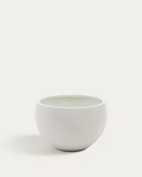 Белое цементное кашпо Grau 72 CM