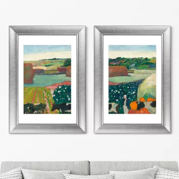 Диптих Haystacks in Brittany 51X71 / 51X71 CM