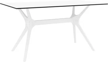 Стол пластиковый Ibiza 140X80X74 CM белый