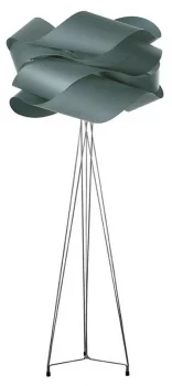 Торшер из натурального шпона Link 69X177 CM бирюзовый