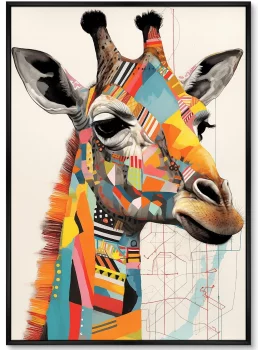 Постер на холсте Giraffes 75X105 CM