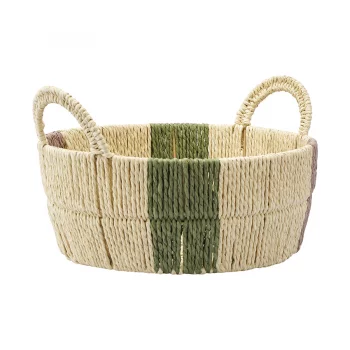 Корзина плетеная круглая bodhran nature из коллекции ethnic, размер l