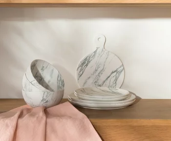 Набор из двух тарелок Marble Ø21 CM