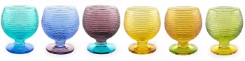 Набор из шести рюмок для ликёра Multicolor 70 ml